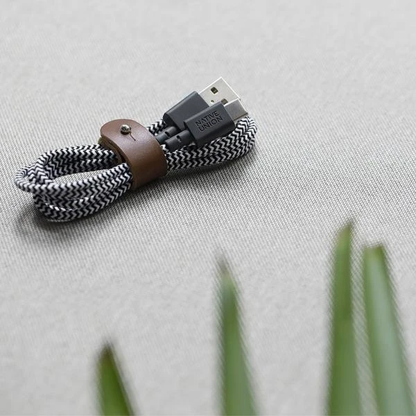 Native Union Diržo kabelis USB-A į USB-C 1,2 m Zebra