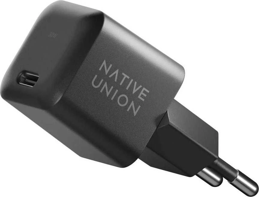Native Union Greitas GaN įkroviklis PD 30W, juodas
