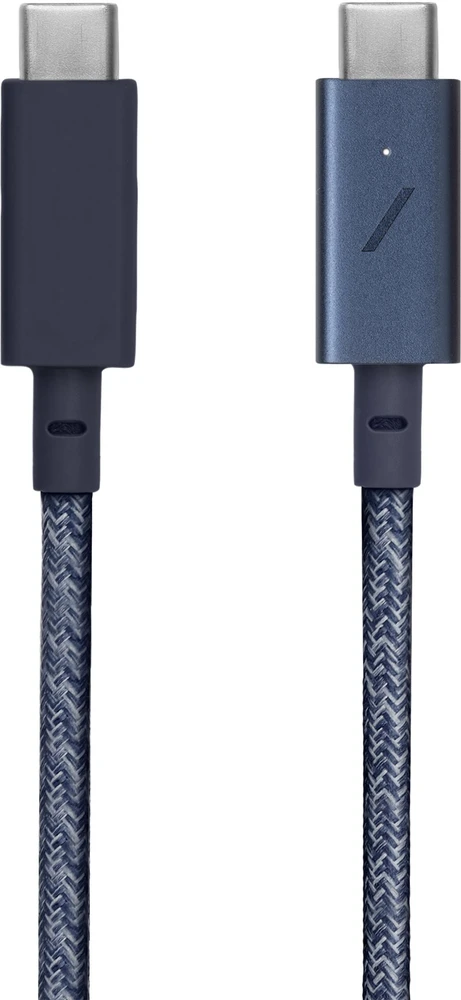 Native Union Juostinis kabelis USB-C į USB-C Pro 2,4 m, indigo spalvos
