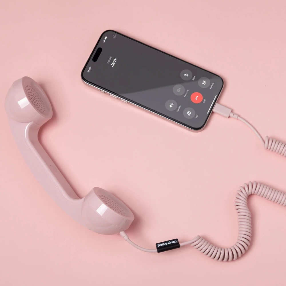 Ausinės „Native Union Pop Phone“ – USB-C telefono ragelis su skambučių atsiliepimo ir baigimo funkcija (karavanai)