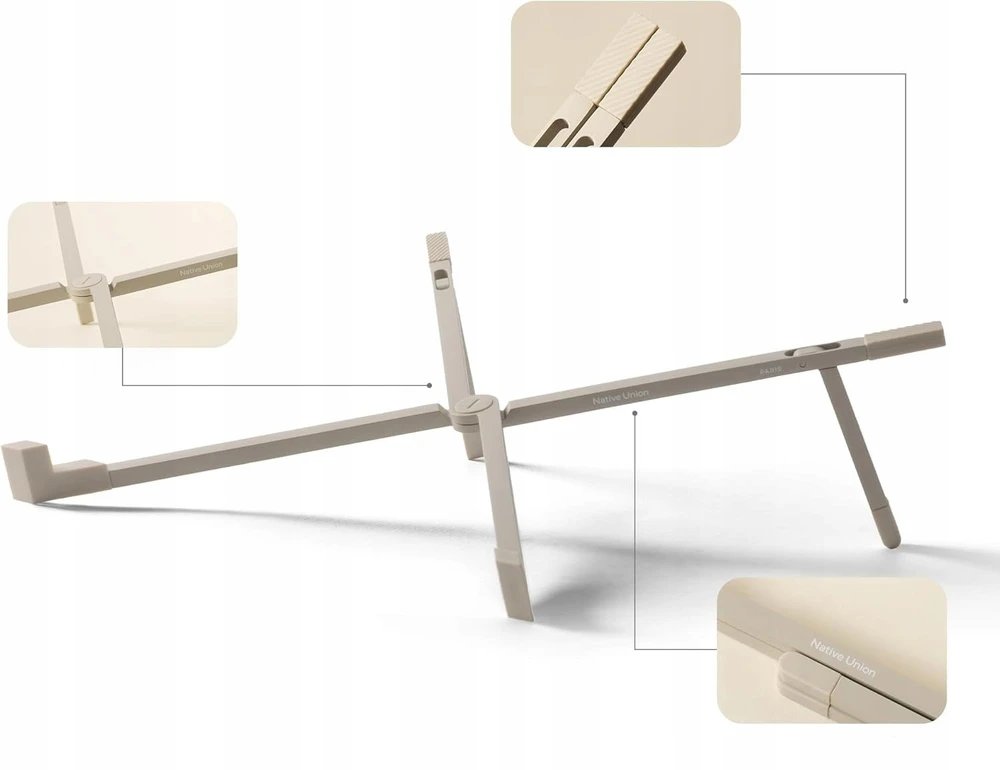Native Union Składana podstawka pod laptop Native Union Fold Nešiojamas kompiuteris Stand (sandstone)