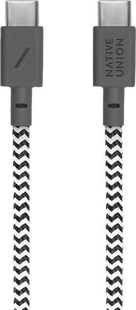 „Native Union Anchor“ kabelis 240 W – USB-C kabelis – USB-C, 3 m (zebras)