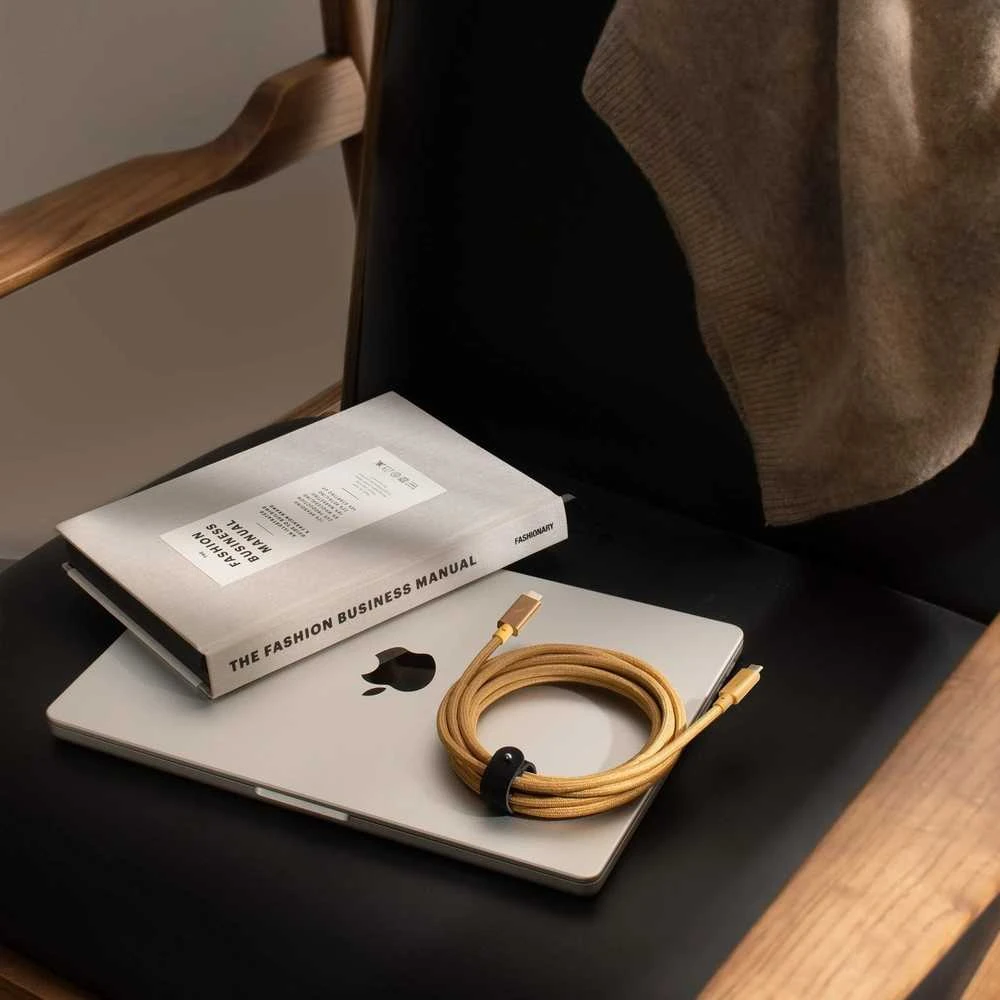 Native Union Belt Cable Pro 240W - kabelis USB-C - USB-C, 2,4 m (žalias)