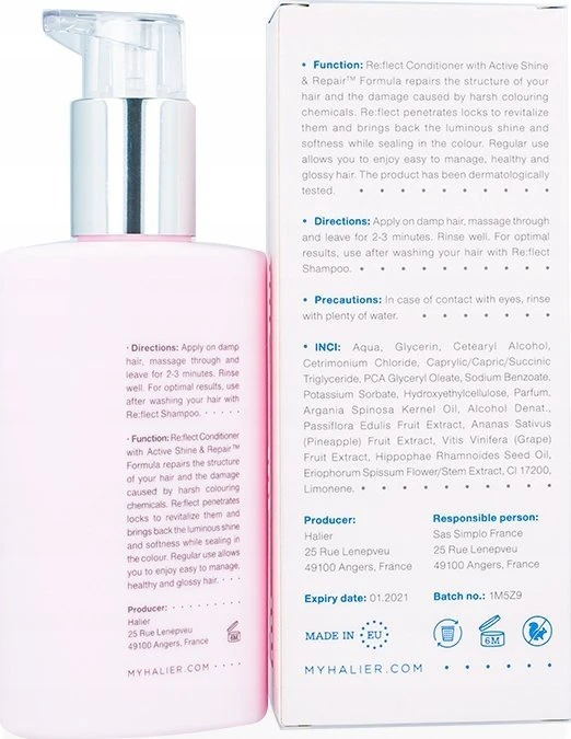 Natura Siberica Halier Re:flect profesionalus kondicionierius dažytiems plaukams 150ml