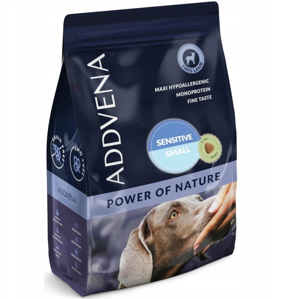 AD1 ADDVENA POWER OF NATURE Sensitive šunims mažų veislių jautriems šunims 2,5kg