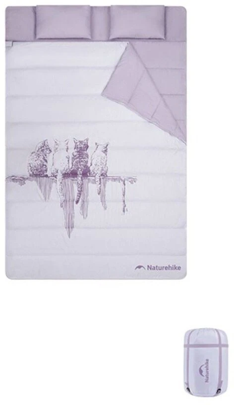 Dvietis miegmaišis M250 NH21MSD06-violetinė NATUREHIKE
