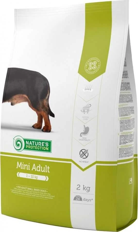 Nature's Protection Mini Adult paukštiena su kriliu Small breed dog 2kg, suaugusių mažų veislių šunų sausas pašaras su paukštiena ir kriliu