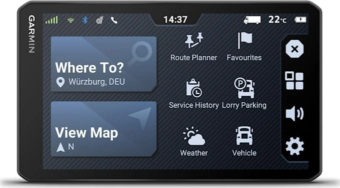 Navigacija GPS Garmin Garmin Dezl LGV720, ES MT-D sunkvežimių navigacija