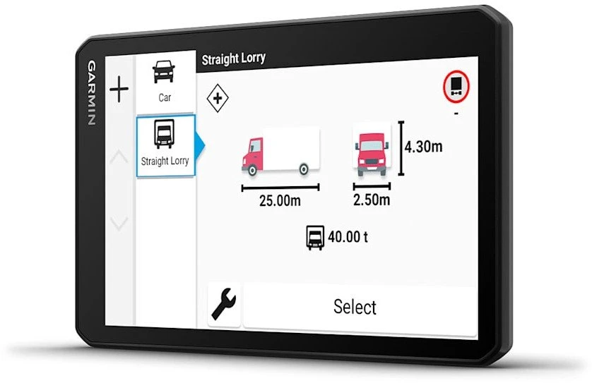 Garmin dēzl™ LGV720 7″ sunkvežimių navigatoriai su GPS