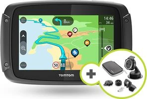 TomTom Rider 550 Premium Pack navigatorius 10,9 cm (4.3") Lietimui jautrus ekranas Fiksuotas Juoda 280 g