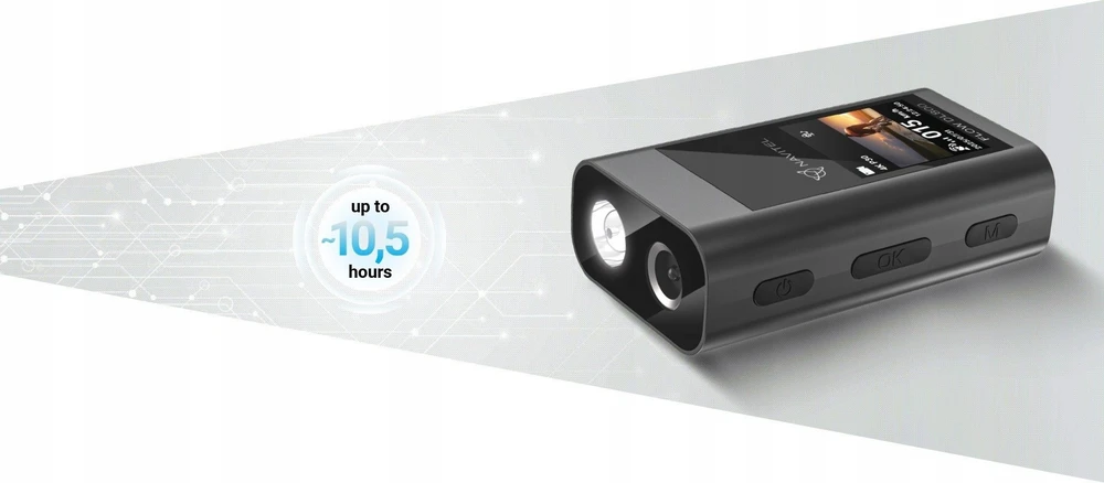 NAVITEL FLOW DL800 4K HDR GPS dviračio vaizdo registratorius su 430lm dviračio žibintu