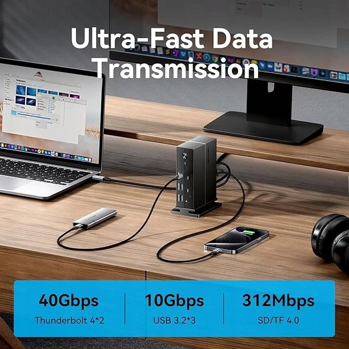 NB ACC įkrovimo stotelė 15in1/USB-C MST TPUH0 VENTION