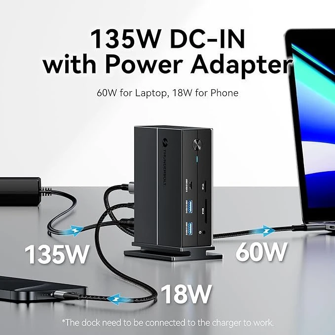 NB ACC įkrovimo stotelė 15in1/USB-C MST TPUH0 VENTION