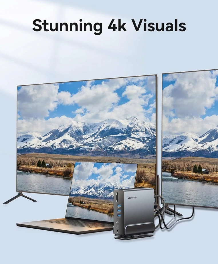 NB ACC įkrovimo stotelė 15in1/USB-C MST TPUH0 VENTION