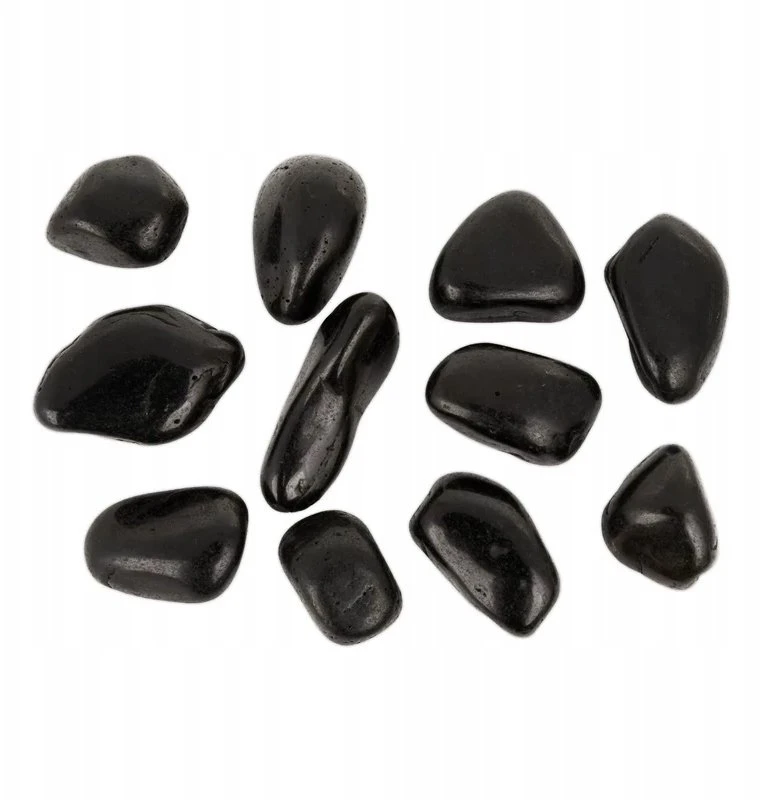 NB Minerals Poliruoti akmenys Juodas Pebble III 30-50mm akvariumui terariumui 10kg/PAKUOTĖ