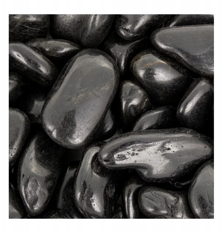 NB Minerals Poliruoti akmenys Juodas Pebble III 30-50mm akvariumui terariumui 10kg/PAKUOTĖ