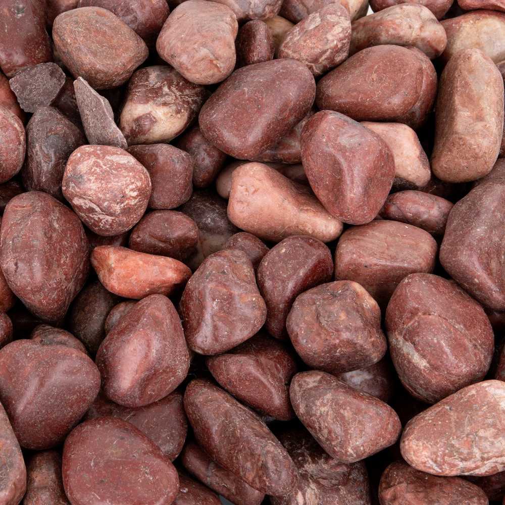 NB Minerals Poliruoti akmenys Raudona Pebble 20-30 mm akvariumui, terariumui, 5kg/PAKUOTĖ