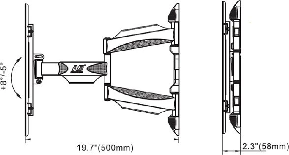 TV laikiklis NB P6 40-80"