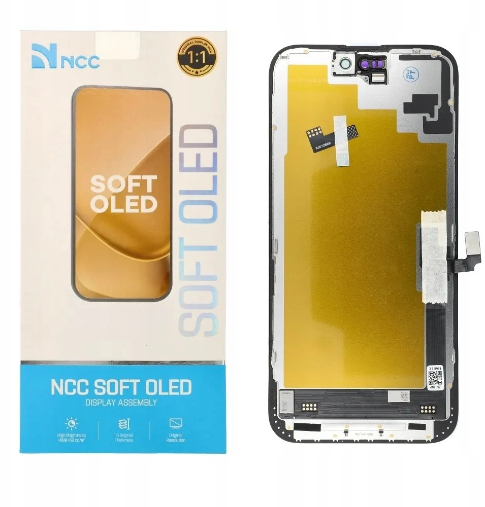 NCC LCD ekranas, skirtas „iPhone 16 Plus“ minkštam „Oled“ (palaiko IC transplantaciją)