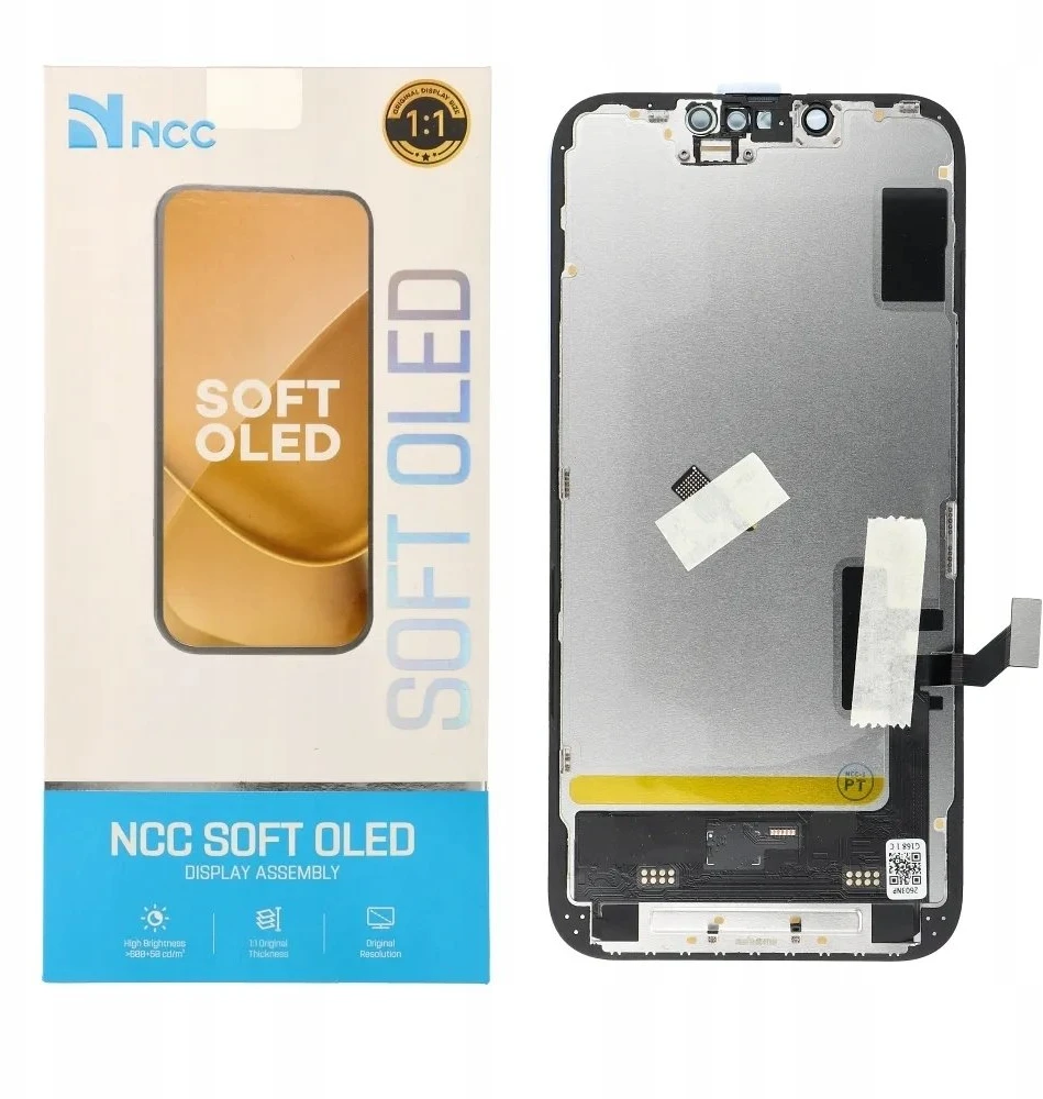 NCC LCD ekranas, skirtas IPHONE 16e minkštam Oled (palaiko IC transplantaciją)