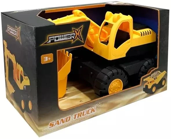 NEC Power X Power X smėlio dėžės ekskavatorius su 25 cm griebtuvu