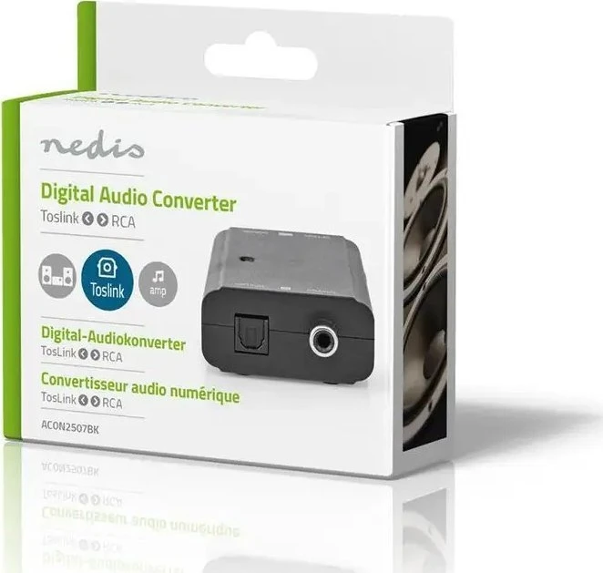 Nedis ACON2507BK garso failų keitiklis Juoda