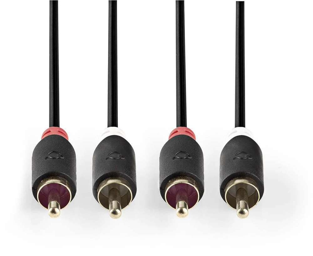 Nedis garso kabelis 2x RCA -> 2 x RCA 1m