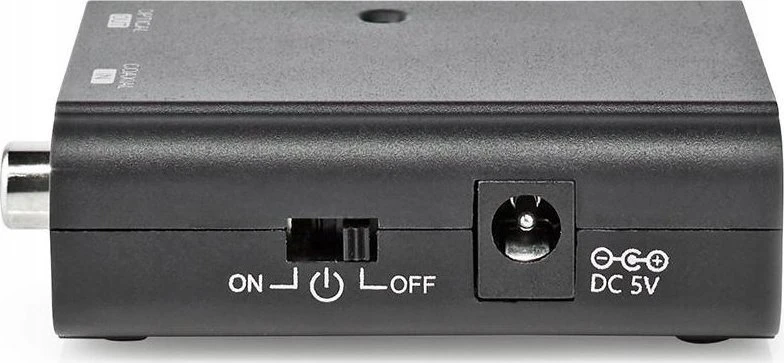 Nedis AV adapteris Nedis ACON2505BK garso failų keitiklis Juodas