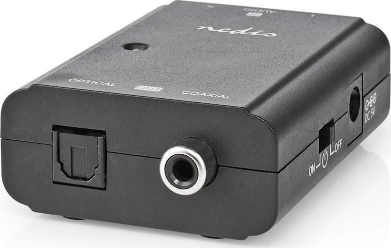 Nedis AV adapteris Nedis ACON2508BK garso failų keitiklis Juodas