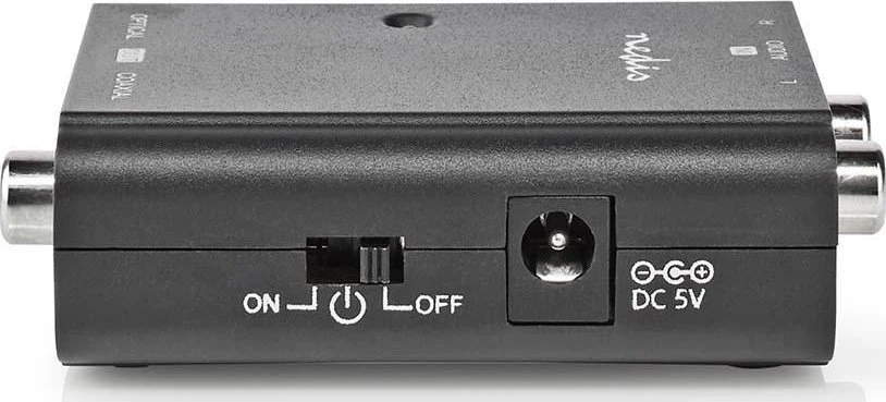 Nedis AV adapteris Nedis ACON2508BK garso failų keitiklis Juodas