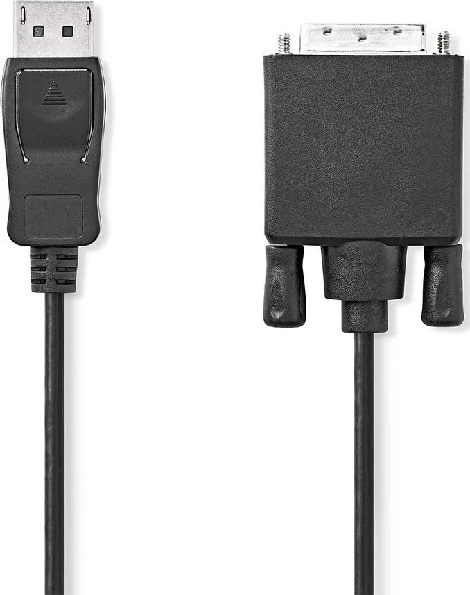 Nedis AV adapteris Nedis CCGL37200BK20 kabelio adapteris 2m DisplayPort DVI-D juodas