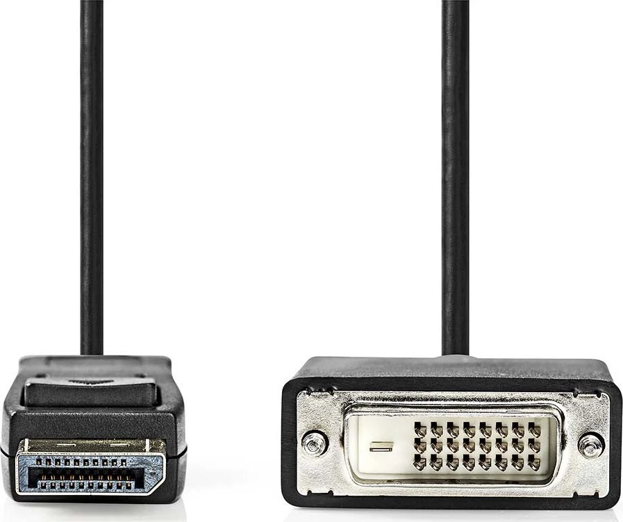 Nedis AV adapteris Nedis CCGL37200BK20 kabelio adapteris 2m DisplayPort DVI-D juodas