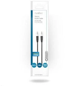 Nedis CAGL22005BK10 kabelis audio 1 m 3.5mm Juodas