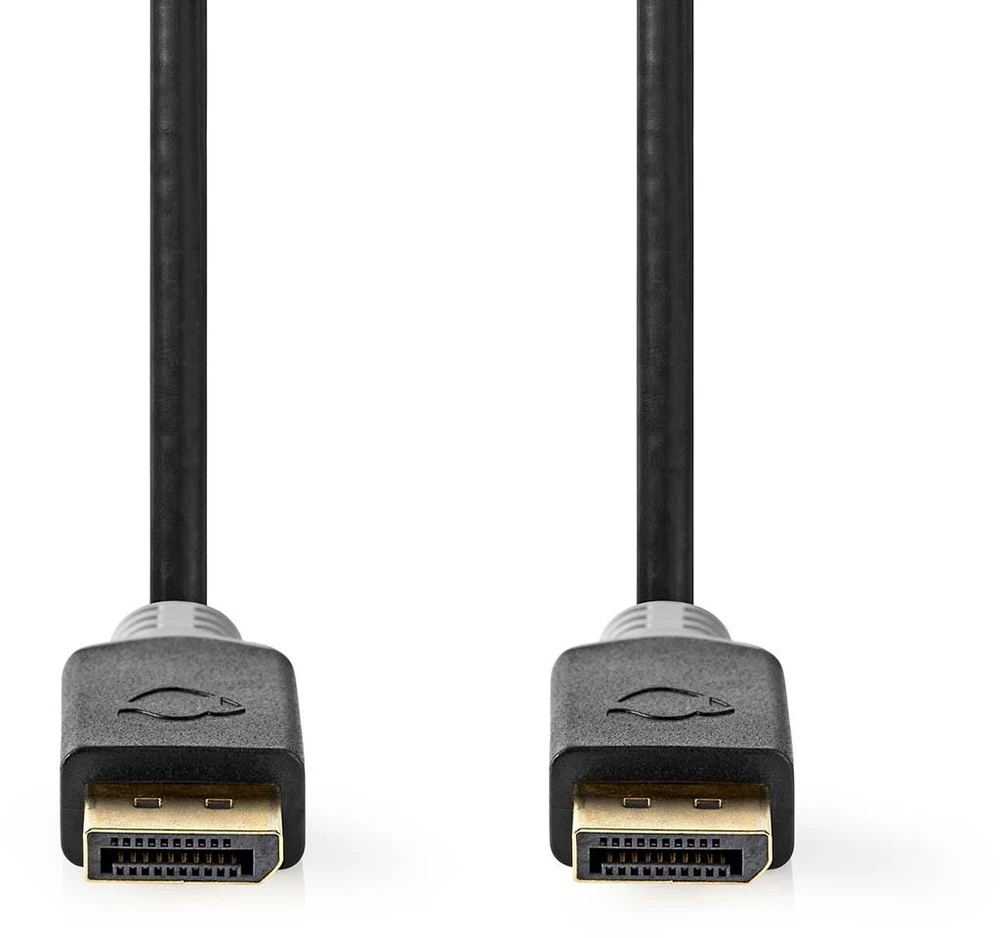 Nedis Displayport Cable | DisplayPort jungtis | DisplayPort jungtis | 8K@60Hz | Paauksuotas | 3,00m | apvalus | PVC | Antracitas / Pilka | Pakavimas su Si