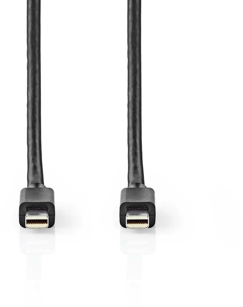„Nedis CCGB37504BK20“ „DisplayPort“ kabelis, 2 m, „Mini DisplayPort“, juodas