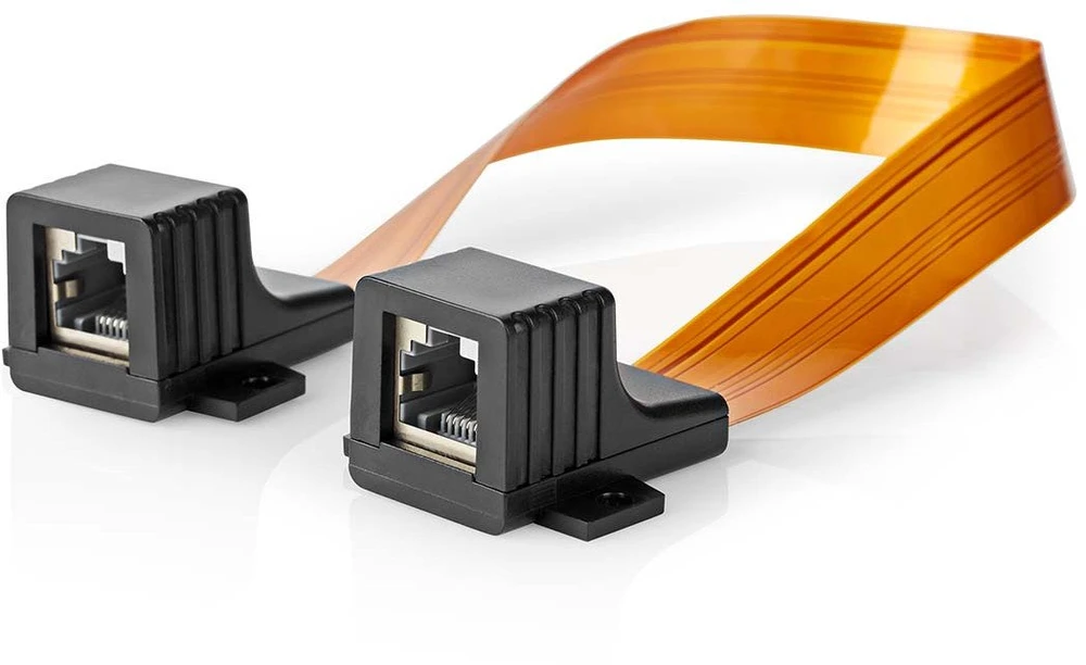 Nedis CCGB85901BK03 kabelis sieciowy Juodas, Oranžinė 0,3 m Cat5e U/UTP (UTP)