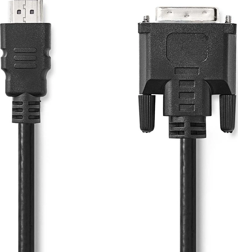 HDMI į DVI-D kabelio jungtys