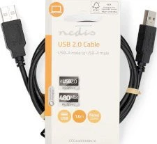 Nedis CCGL60000BK50 kabelis USB USB 2.0 5 m USB A Juodas