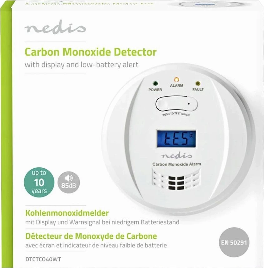 Nedis DTCTCO40WT detektor gazu Tlenek Węglu (CO)