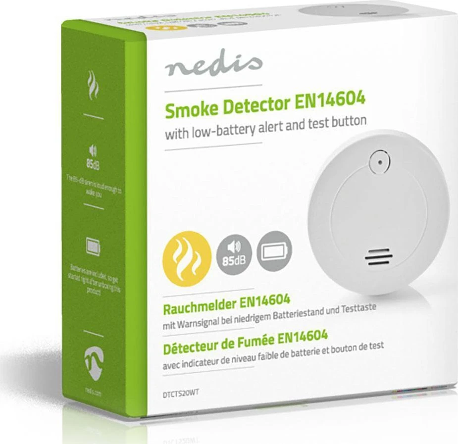 Nedis DTCTS20WT dūmų detektorius
