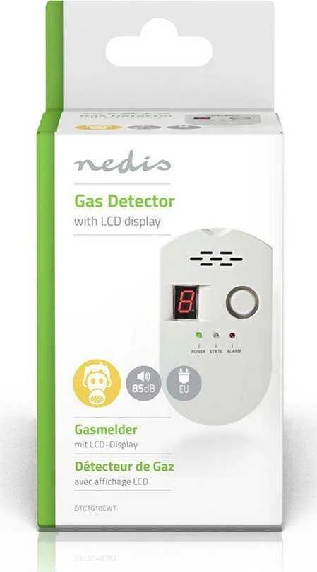 „Nedis“ įjungiamas dujų detektorius