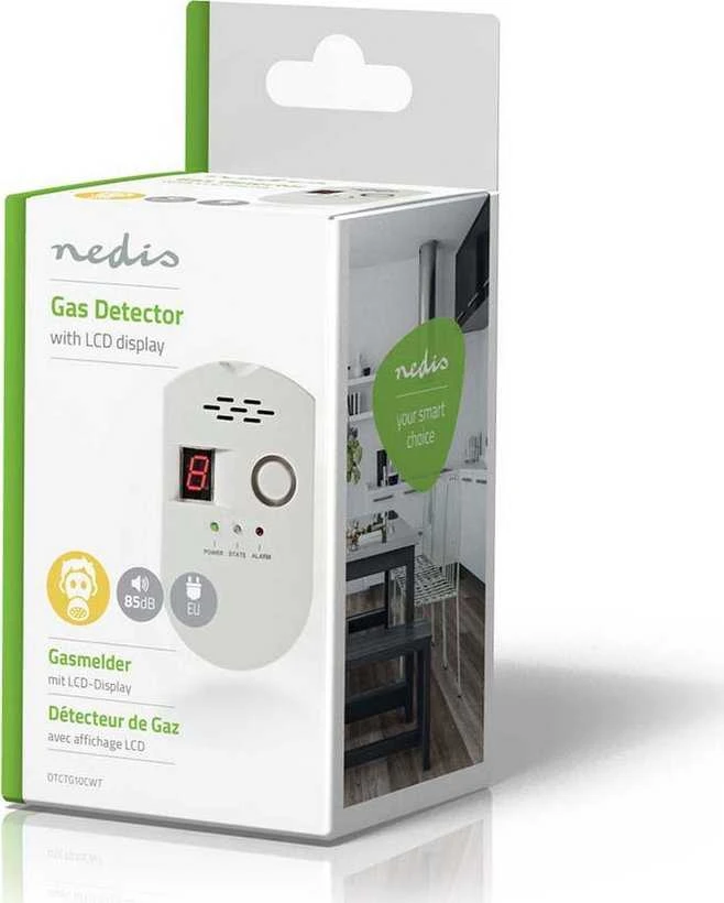 „Nedis“ įjungiamas dujų detektorius