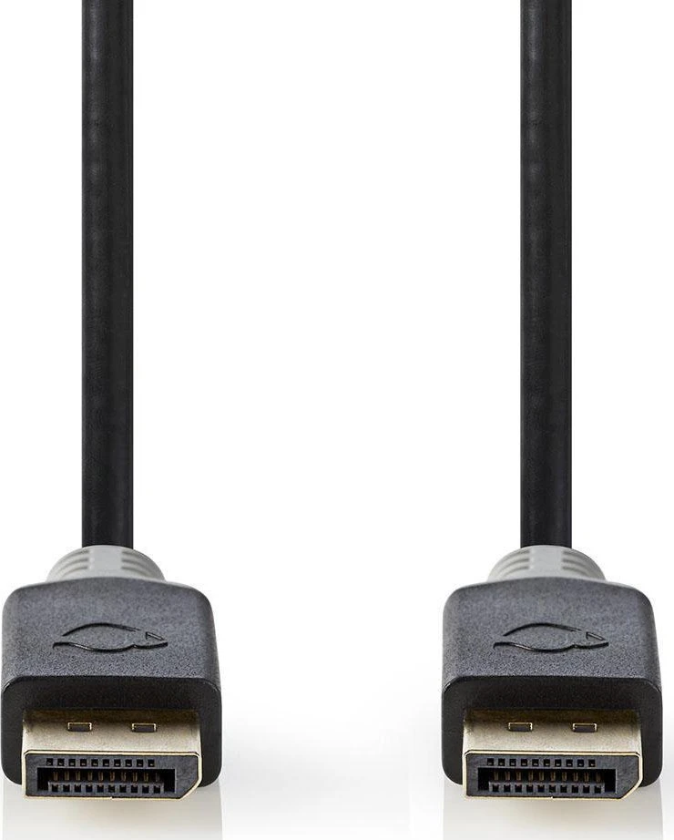 Nedis Displayport Cable | DisplayPort jungtis | DisplayPort jungtis | 8K@60Hz | Paauksuotas | 2,00m | apvalus | PVC | Antracitas / Pilka | Pakavimas su Si