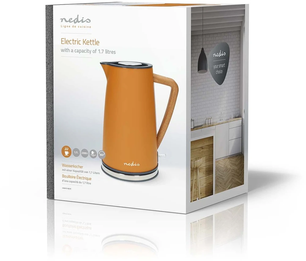 Elektrinis virdulys Nedis KAWK510EOR 1.7L Oranžinė