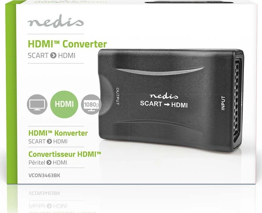 Nedis SCART - HDMI vaizdo adapteris