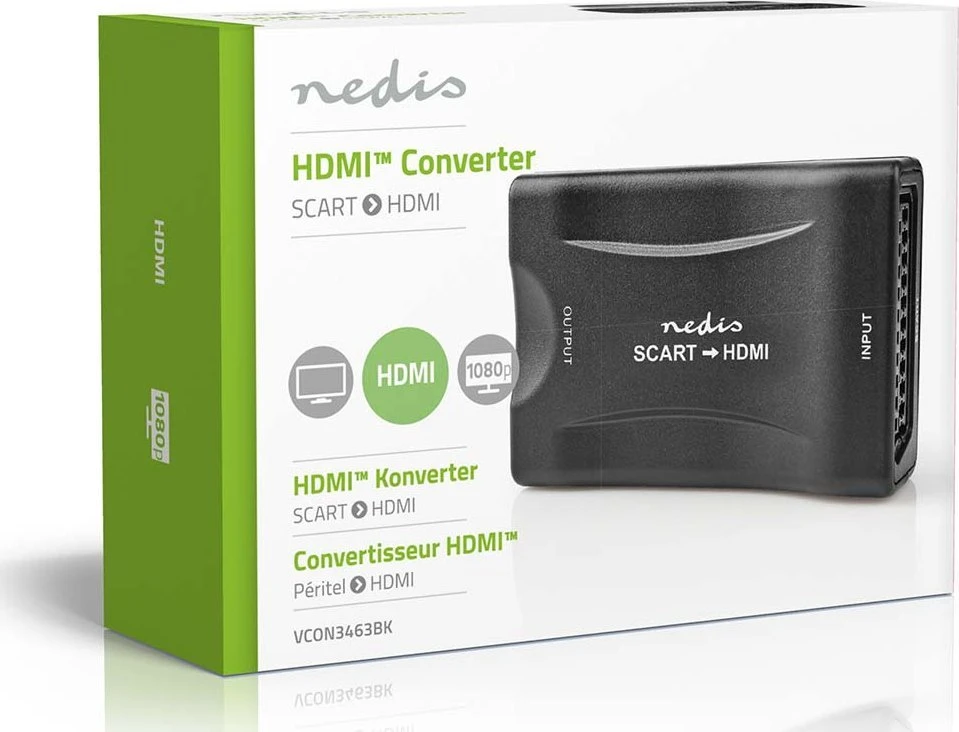 Nedis SCART - HDMI vaizdo adapteris