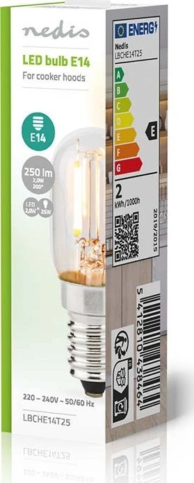 Nedis LBCHE14T25 LED lempa Balta 2700 K 2 W E14