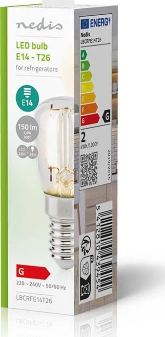 Nedis LBCRFE14T26 LED lempa Balta 2700 K 2 W E14 G