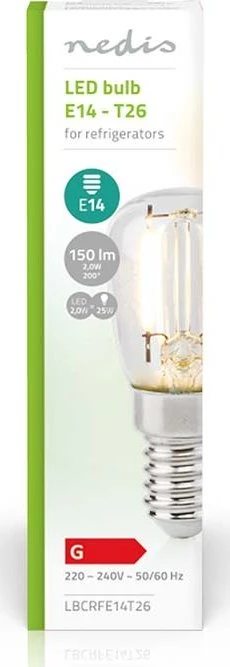 Nedis LBCRFE14T26 LED lempa Balta 2700 K 2 W E14 G