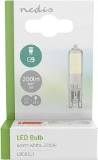 Nedis LBG9CL1 LED lempa Šiltai balta 2700K 2W G9 F